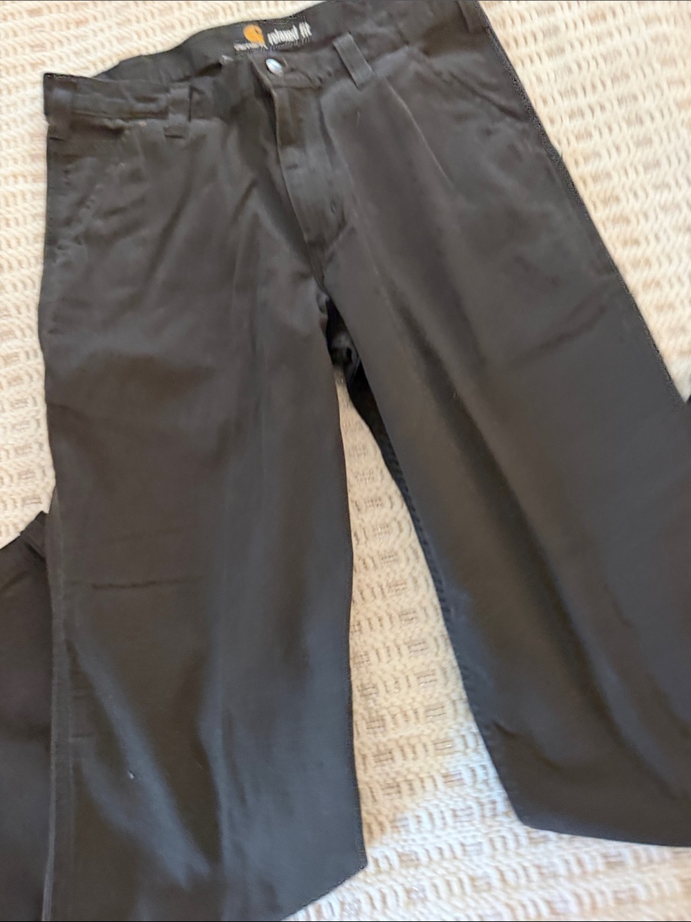 Carhartt Men’s Black Work Pants 34x32